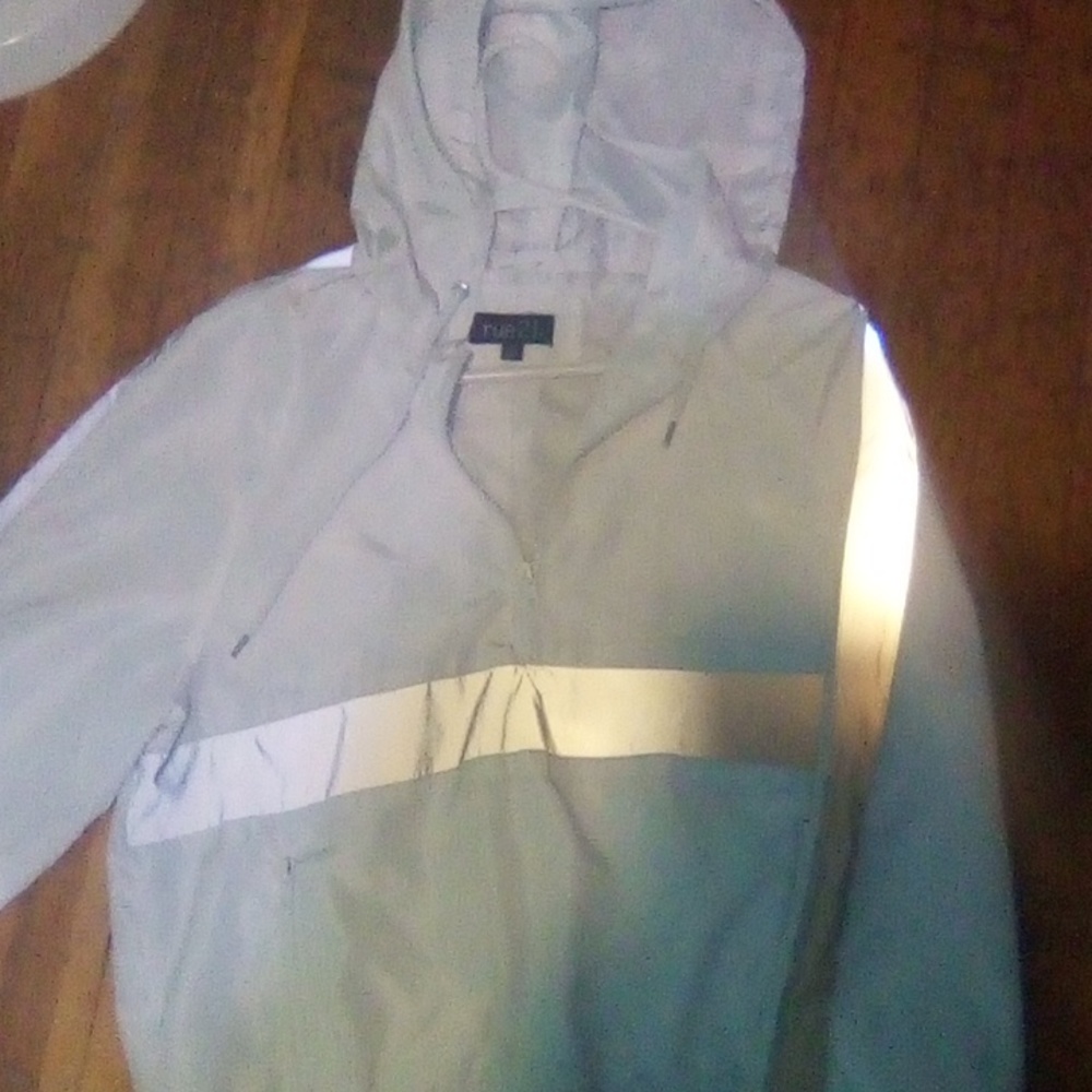 Large, white Rue21 jacket